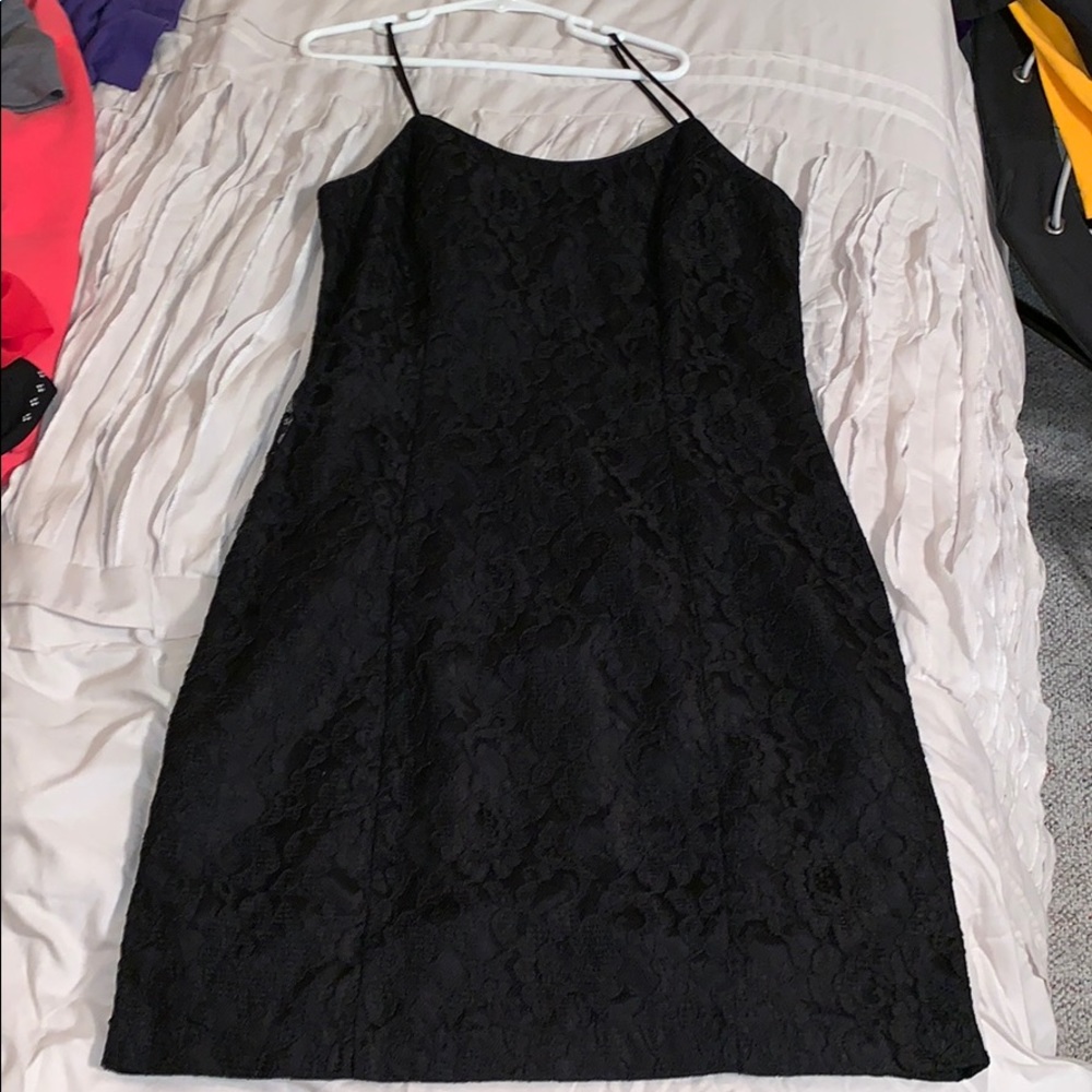 Black lace dress
